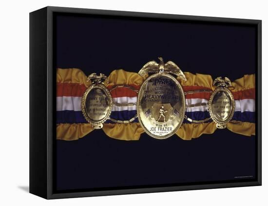 Boxing Champ Joe Frazier's "The Ping Magazine Award World Heavyweight Championship" Medal-John Shearer-Framed Premier Image Canvas