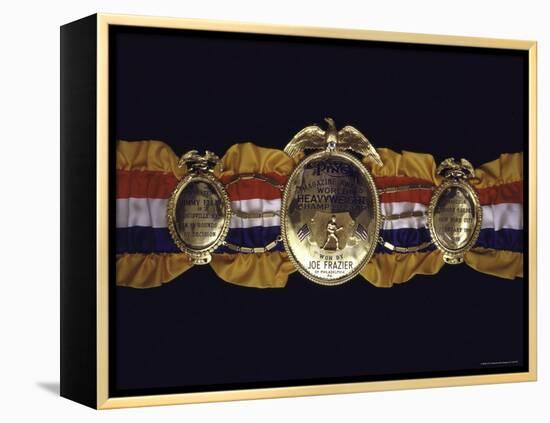 Boxing Champ Joe Frazier's "The Ping Magazine Award World Heavyweight Championship" Medal-John Shearer-Framed Premier Image Canvas