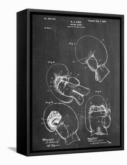 Boxing Glove Patent 1898-null-Framed Stretched Canvas