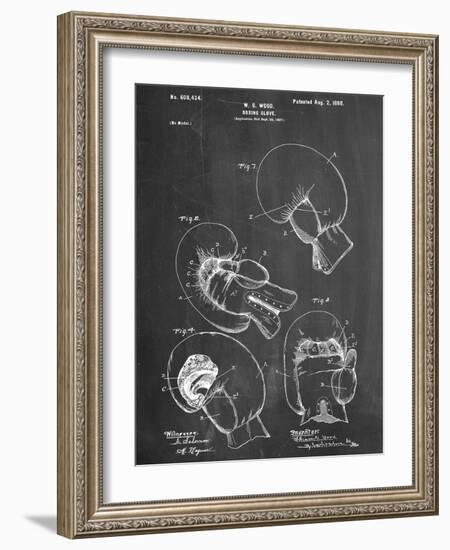 Boxing Glove Patent 1898-null-Framed Art Print