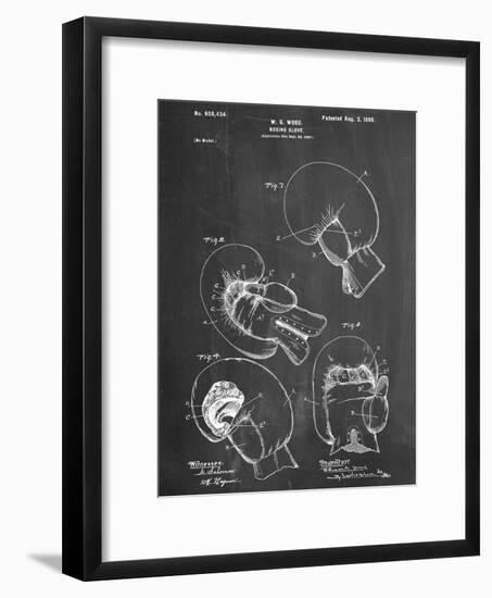 Boxing Glove Patent 1898-null-Framed Art Print