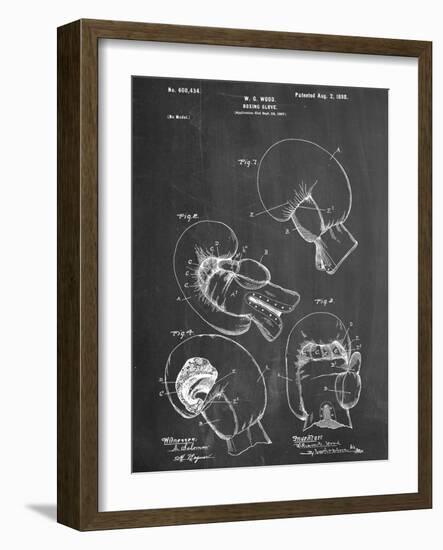 Boxing Glove Patent 1898-null-Framed Art Print