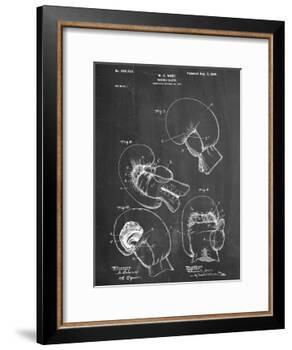 Boxing Glove Patent 1898-null-Framed Art Print