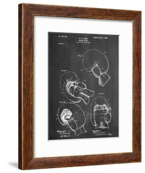 Boxing Glove Patent 1898-null-Framed Art Print