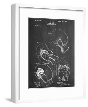 Boxing Glove Patent 1898-null-Framed Art Print