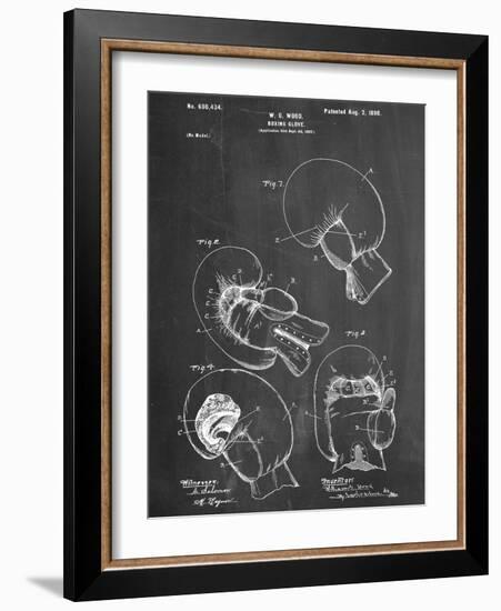 Boxing Glove Patent 1898-null-Framed Art Print