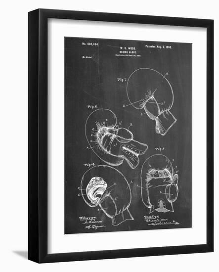 Boxing Glove Patent 1898-null-Framed Art Print