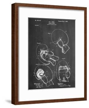 Boxing Glove Patent 1898-null-Framed Art Print