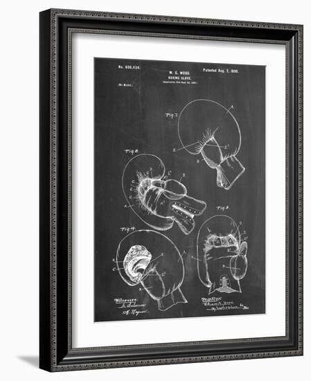 Boxing Glove Patent 1898-null-Framed Art Print