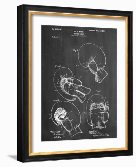 Boxing Glove Patent 1898-null-Framed Art Print