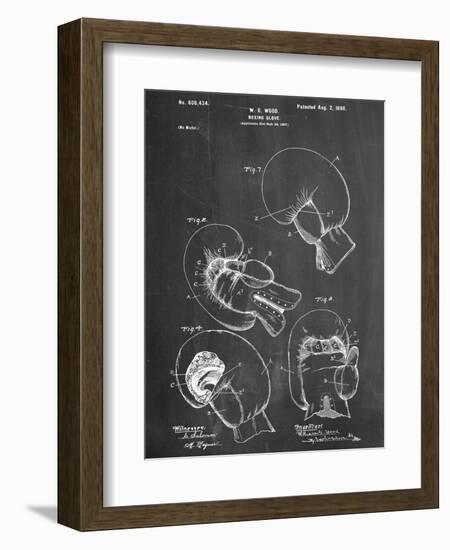 Boxing Glove Patent 1898-null-Framed Art Print