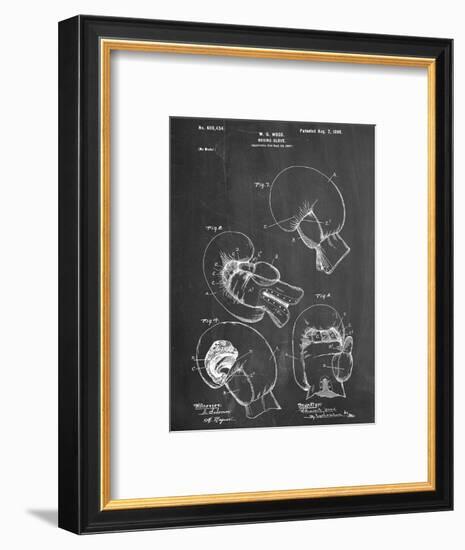 Boxing Glove Patent 1898-null-Framed Art Print