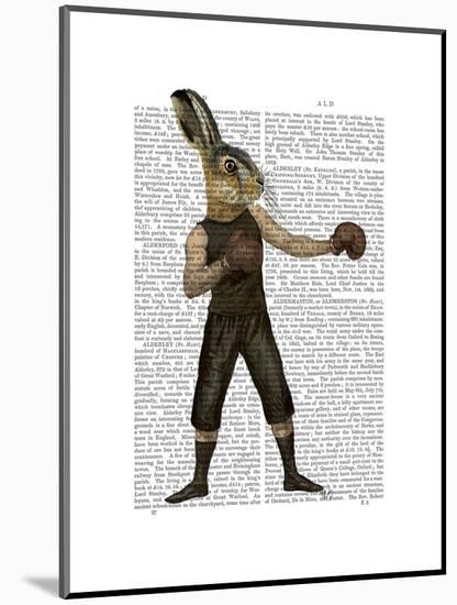 Boxing Hare-Fab Funky-Mounted Art Print