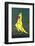 Boxing Kangaroo Painted-Cahir Davitt-Framed Photographic Print