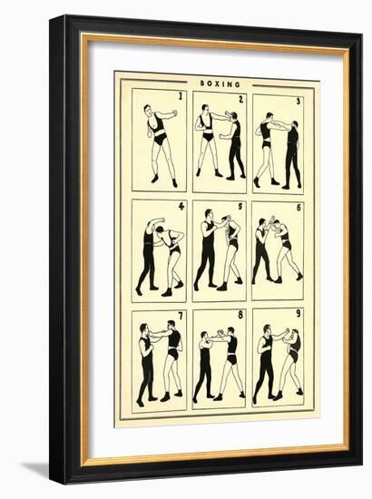 Boxing-null-Framed Art Print