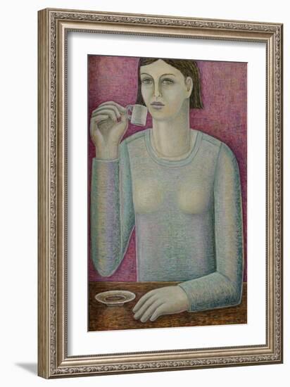 Boxy Espresso Girl-Ruth Addinall-Framed Giclee Print