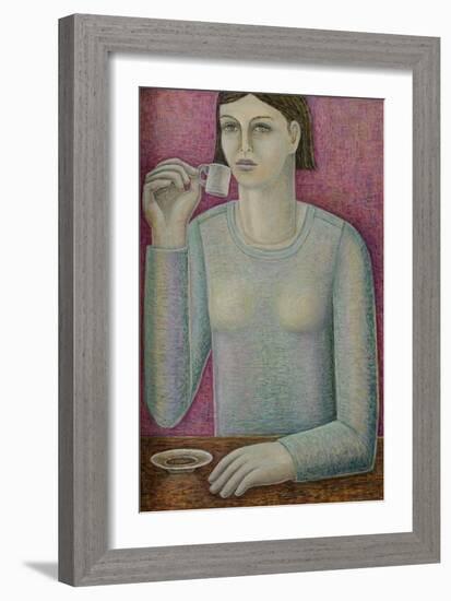 Boxy Espresso Girl-Ruth Addinall-Framed Giclee Print