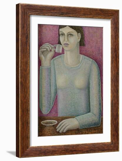 Boxy Espresso Girl-Ruth Addinall-Framed Giclee Print