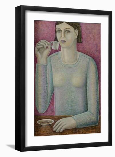 Boxy Espresso Girl-Ruth Addinall-Framed Giclee Print