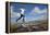 Boy (Aged 17) Jumping across Upland Stream-Mark Hamblin-Framed Premier Image Canvas