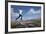 Boy (Aged 17) Jumping across Upland Stream-Mark Hamblin-Framed Photographic Print