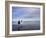 Boy Aged Four and Girl Aged Three on a Black Volcanic Sand Beach in Manawatu, New Zealand-Don Smith-Framed Photographic Print