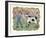 Boy and Cow-Barbara Olsen-Framed Giclee Print