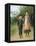 Boy and Girl on a Village Street, Ca 1897-Max Liebermann-Framed Premier Image Canvas