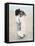 Boy and Girl on Beach-Nora Hernandez-Framed Premier Image Canvas