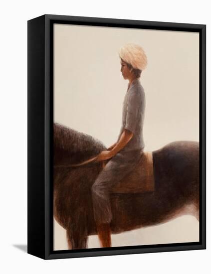 Boy and Horse-Lincoln Seligman-Framed Premier Image Canvas