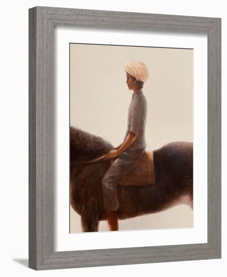 Boy and Horse-Lincoln Seligman-Framed Giclee Print