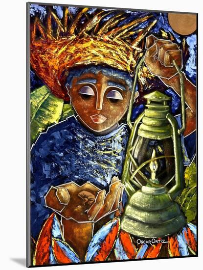 Boy and Lantern-Oscar Ortiz-Mounted Giclee Print