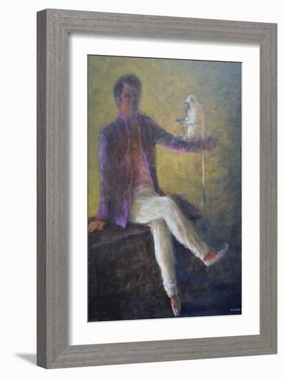 Boy and Monkey-Lincoln Seligman-Framed Giclee Print