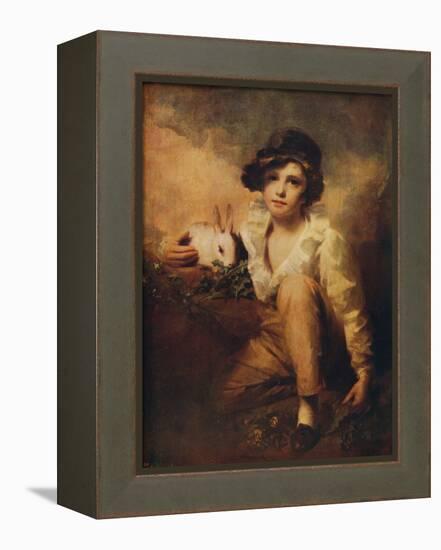 'Boy and Rabbit', 1814, (c1915)-Henry Raeburn-Framed Premier Image Canvas