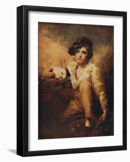 'Boy and Rabbit', 1814, (c1915)-Henry Raeburn-Framed Giclee Print