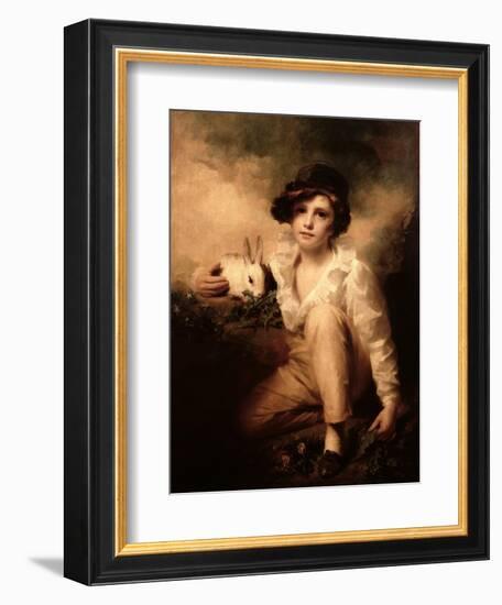 Boy and Rabbit-Sir Henry Raeburn-Framed Giclee Print