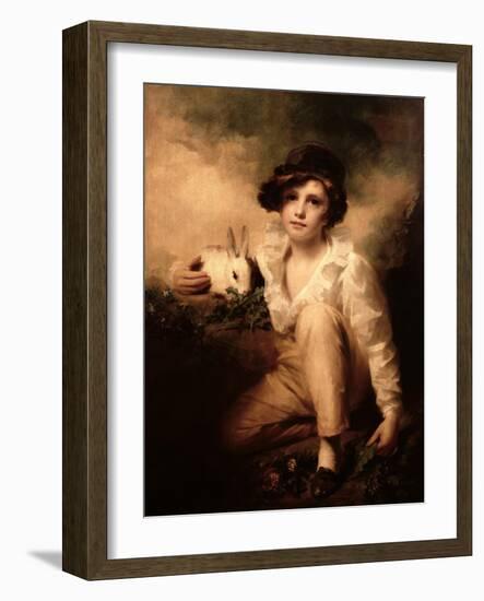 Boy and Rabbit-Sir Henry Raeburn-Framed Giclee Print