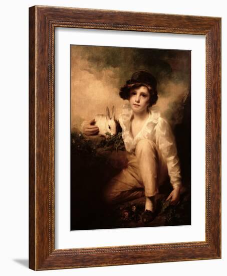 Boy and Rabbit-Sir Henry Raeburn-Framed Giclee Print