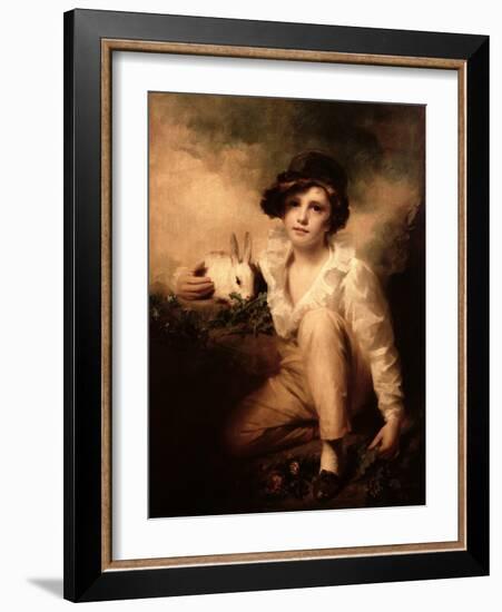 Boy and Rabbit-Sir Henry Raeburn-Framed Giclee Print