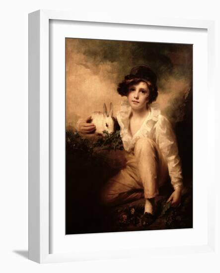 Boy and Rabbit-Sir Henry Raeburn-Framed Giclee Print