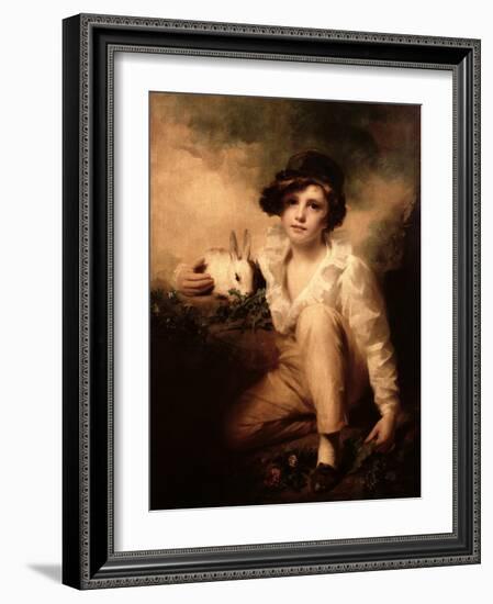 Boy and Rabbit-Sir Henry Raeburn-Framed Giclee Print