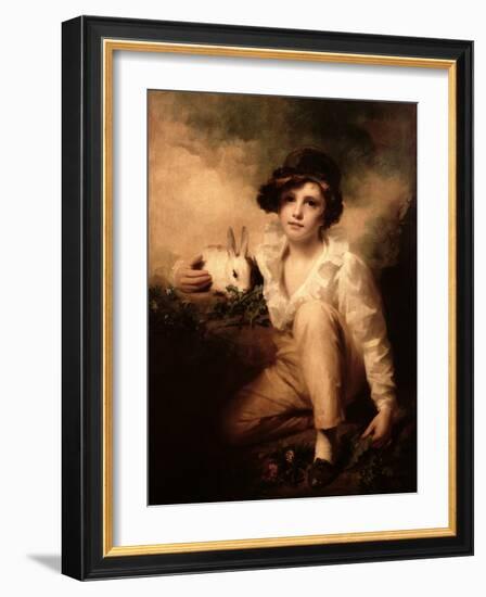 Boy and Rabbit-Sir Henry Raeburn-Framed Giclee Print