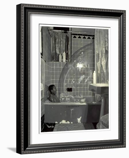 Boy And The Bubble, 1990-Colin Bootman-Framed Giclee Print