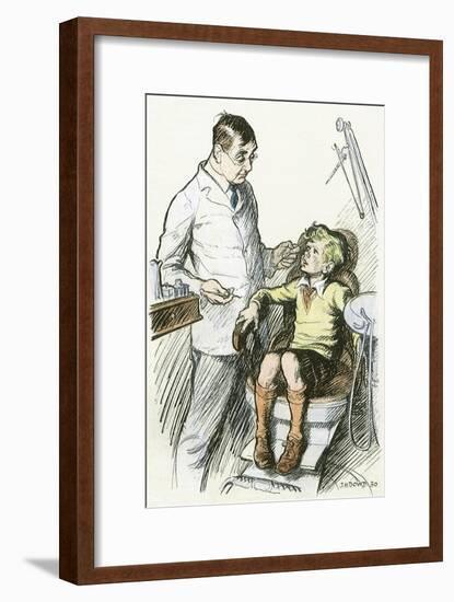 Boy at Dentist, 1930-null-Framed Giclee Print
