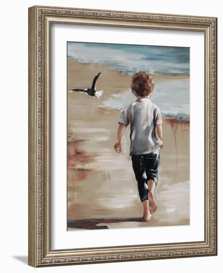 Boy at the Beach II-Sydney Edmunds-Framed Giclee Print