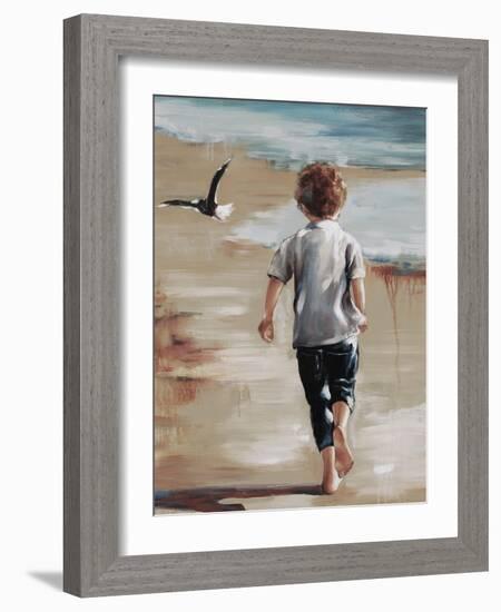 Boy at the Beach II-Sydney Edmunds-Framed Giclee Print