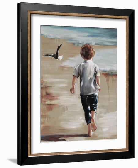 Boy at the Beach II-Sydney Edmunds-Framed Giclee Print