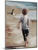 Boy at the Beach II-Sydney Edmunds-Mounted Giclee Print