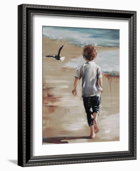 Boy at the Beach II-Sydney Edmunds-Framed Giclee Print