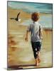 Boy at the Beach-Sydney Edmunds-Mounted Giclee Print